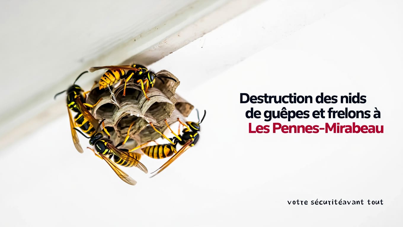 Destruction nid de guepes et frelons a les-pennes-mirabeau - ALLO FRELONS 13