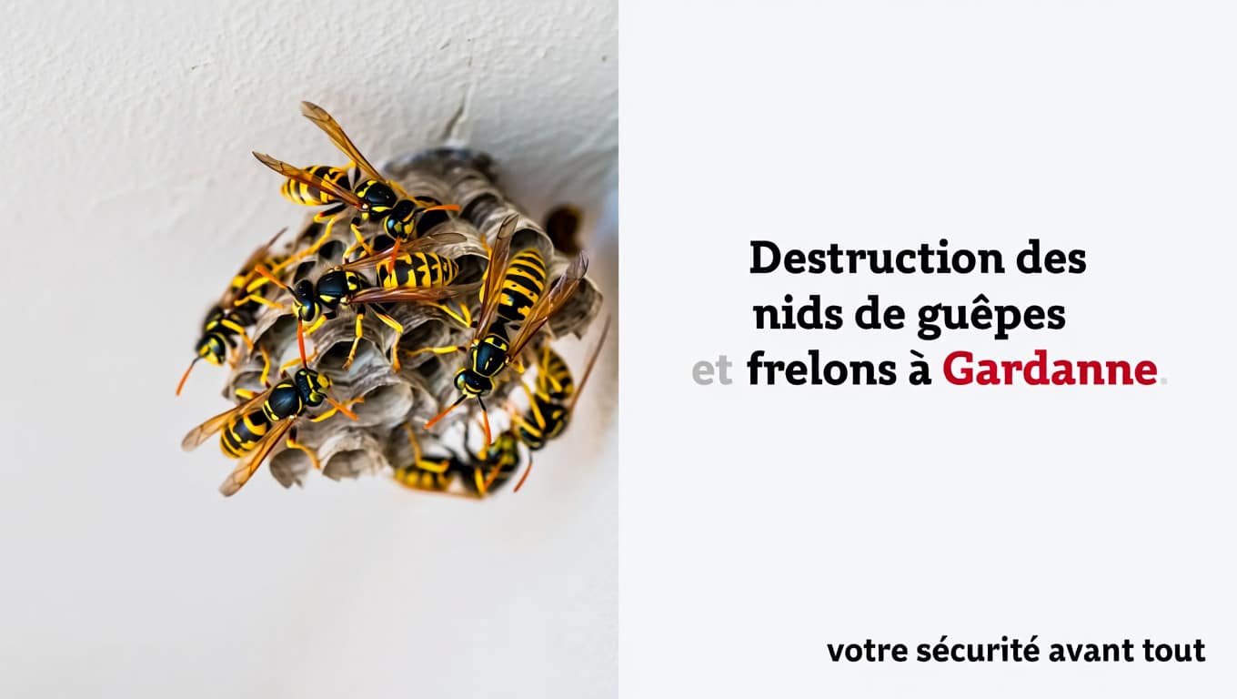 Destruction nid de guepes et frelons a gardanne - ALLO FRELONS 13