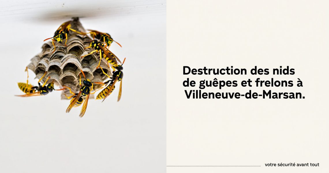 &Eacute;limination des nids de gu&ecirc;pes et frelons &agrave; Villeneuve-de-Marsan : faites appel &agrave; ALLO FRELONS