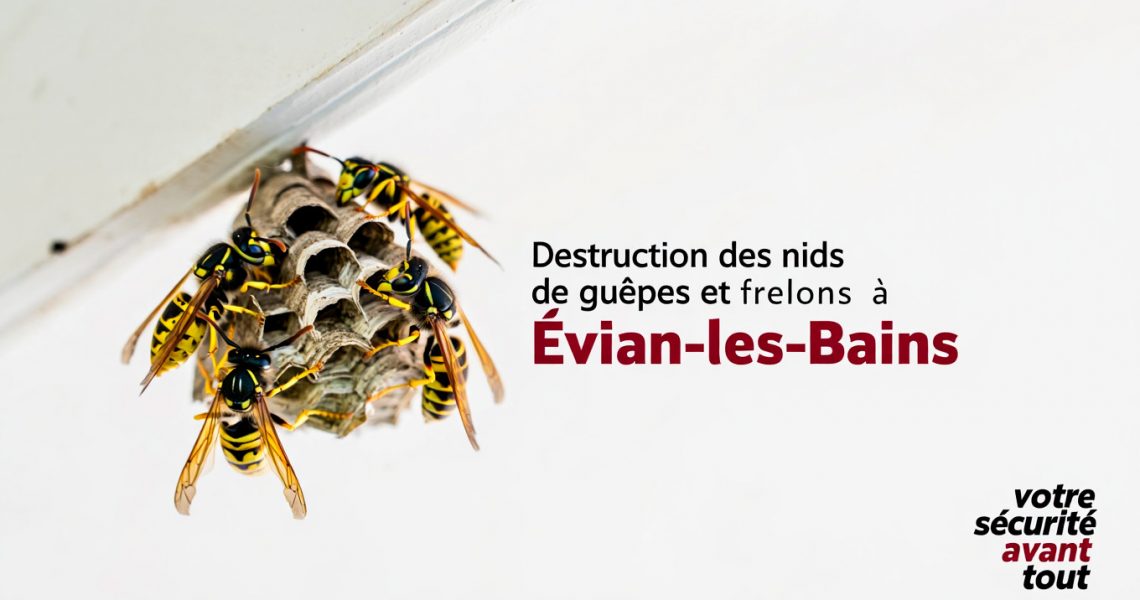 Entreprise de destruction des nids de gu&ecirc;pes et frelons &agrave; &Eacute;vian-les-Bains 74, ALLO FRELONS