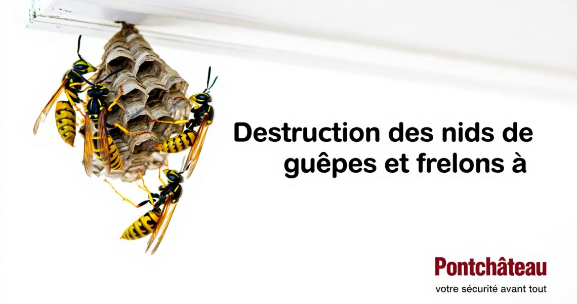 Entreprise de destruction des nids de gu&ecirc;pes et frelons &agrave; Pontch&acirc;teau 44, ALLO FRELONS
